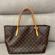 LV老花拉鍊手提包MM