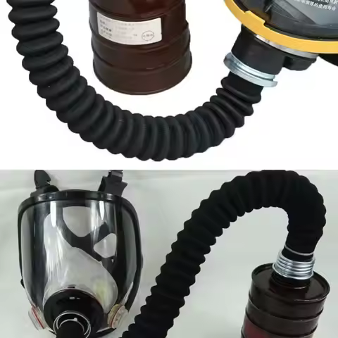40mm Rubber Thread Hose Connector 0.5m/1m Length Gas Mask Tube Respirator Respirator Connection Tube