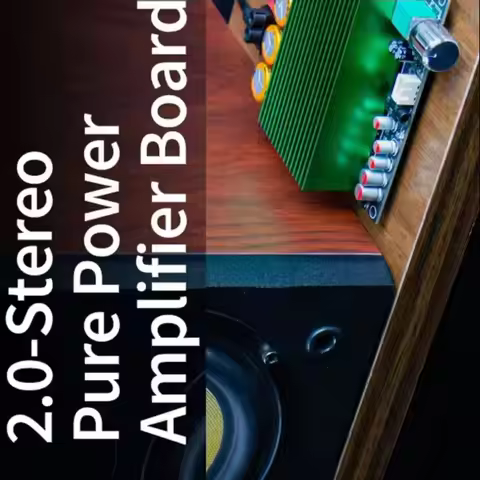 TPA3255 Pure Post Stage Amplifier Board 600W*2 2.0 Channel, Class D Stereo Power Amp DC24-48V with U