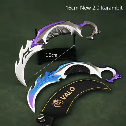 16cm Valorant Weapon Big Melee Reaver 2.0 Karambit Knife Metal M4 Game Peripheral Samurai Alloy Mode
