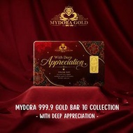 MYDORA 999.9 Gold Bar 1g Card - With Deep Appreciation l EMAS 999/24K