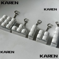 KAREN1 Fidget Keychain, Keycap DIY Keyboard Finger Keyboard Cap, Relaxing Keys Button Steamed Bread 