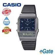 Casio Vintage AQ-800EB-2A Black Stainless Steel Band  Unisex Watch