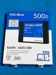  WD 藍標 SA510 SATA3 2.5吋  500GB固態/SSD硬碟  全新未拆