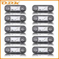 10x/8x/6x/4x White LED Side Marker 12V 24V Waterproof Car Accessories LED Marker Lamp Trailer Light 
