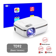 bday hot deals AUN TD92โปรเจคเตอร์ mini โฮมโปรเจคเตอร์ โปรแจ็คเตอร์ เครื่องฉาย projector 4k wifi android เครื่องฉายหนัง โปรเจคเตอร์ bluetooth โปรเจคเตอร์มือถือ Basic Version One