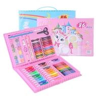 Crayon 86 pcs jumbo Coloring Colouring set Pensil warna