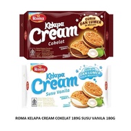 Roma BISCUIT COCONUT CREAM CHOCOLATE 189G / COCONUT CREAM VANILLA MILK PACK 180G