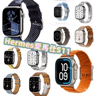 💙部分現貨🧡hermes愛馬仕 Apple Watch  S11 Ultra3  蘋果手錶 hermes 🩶s11 42\46MM 💜Ultra 3 49MM applewatch 蘋果手錶Set