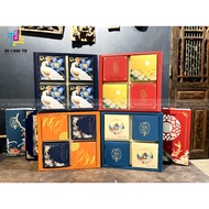 Moon Cake Box Model 4 Matte Rolled I300 Paper Cakes - Size: 10 x10 x6 - 200 - 250 - 300 g - Latest 2