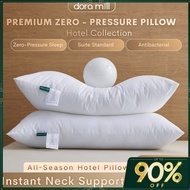 DORAMILL 5-Star Hotel Pillow Premium Soft Sleeping Bantal Hotel 1000g Fluffy Comfort #APS