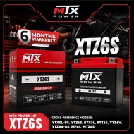 MTX Power-MF XTZ6S Motorcycle Battery AGM Maintenance Free Battery Motor Battery Sealed Battery