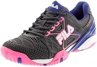 Fila Women`s Cage Delirium Tennis Shoes Dark Shale and Pink Glow 6 US