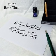 Fountain Pen Hover Pena Kaligrafi Arab Set Box Nib - Pulpen Kaligafi Arab Pen Tutul Khat Khot Callig