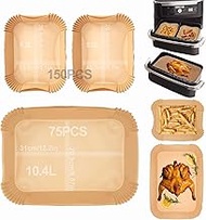 Pack of 225 Disposable Airfryer Baking Paper for Ninja Flex Drawer Dual Zone AF500EU 10.4L Hot Air F