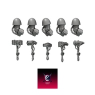 Grimdark scifi miniatures parts-Primal Hounds Destroyers Hammers (x5 Right)