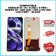 COMPATIBLE GREALM 8i / 9I / 9 (5G) / 9 PRO / NARZO 50 / A96 (4G) / CE2 LITE (5G) LCD F/SET – BLACK