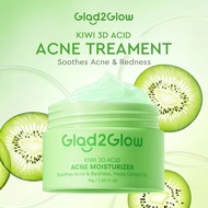 Glad2Glow KIWI 3D Acid Acne Moisturizer （30g）Acne Treatment Night Cream Face Acne Cream Skincare Moi