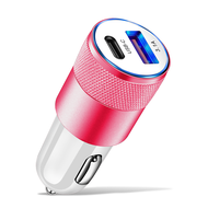 Elough 68W PD Car Charger USB Type C Fast Charging Car Phone Adapter สำหรับ iPhone 13 12 Xiaomi Huawei Samsung S21 S22