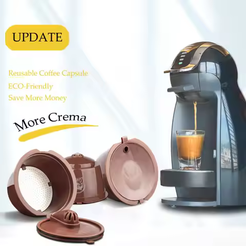Icafilas Reutilizables Coffee Capsule for Nescafe Dolce Gusto Refill Crema Plastic Dolci Gusto Coffe