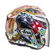 [Via Heavy Truck Body Parts] Arai VZ-RAM NAKAGAMI GP2 VZ Painted Commuter Three-Quarter Cover Safety Helmet Japanese Flag