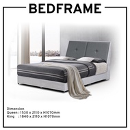 BEDFRAME WITH HEADBOARD / FABRIC BEDFRAME QUEEN KING / DIVAN BED / FABRIC DIVAN BED / QUEEN SIZE BED