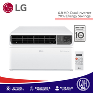 LG LA080GC2 0.8hp Dual Inverter Compressor, Window Type Aircon Inverter, 70% Energy Savings (2024 Mo