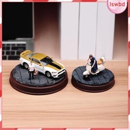 [lswbd] 1/64 Scale Ruined Round Base, Figure Stand, 1:64 Diorama Base 1:64 Scale Model Holder for Mi