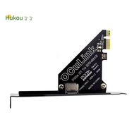 PCIe 4.0 X1 to Oculink SFF8611/8612 Expansion Card to SFF-8639 U.2 SSD for External Graphics Card fo