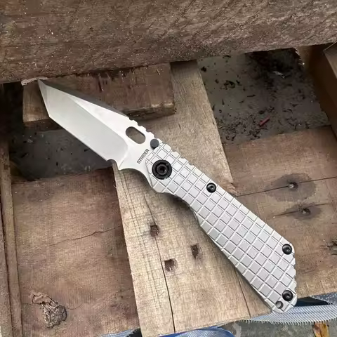 Strider Portable Folding Knife D2 Steel Blade TC4 Titanium Alloy Handle Outdoor Camping Survival Tac