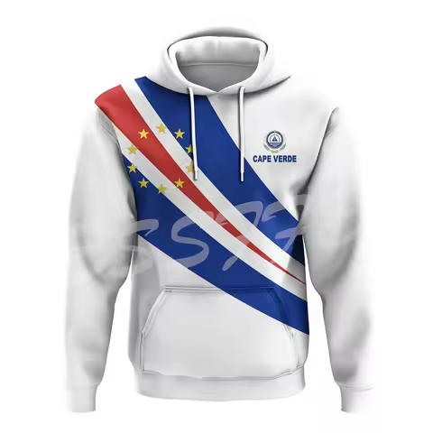 NewFashion Africa Country Cape Verde Tribel Culture Retro Tracksuit Harajuku 3DPrint Long Sleeves Ca