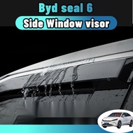 For Byd seal 6 Side Window Visors Deflector Rain Guards Rearview Mirror EyebrowShield Smoke waterpro