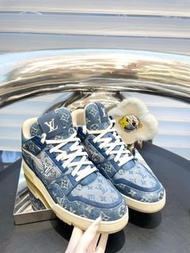 LV Trainer Denim 藍色牛仔休閒鞋