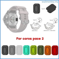 WU Dustproof Charging Port Cover Silicone Case-for Coros Pace 2 Vertix Smartwatch