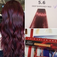 deep burgundy red hair color