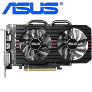 ASUS แท้ GTX 760 2GB การ์ดจอ256Bit การ์ดจอ GDDR5สำหรับ Nvidia VGA การ์ด Geforce GTX760 2GB แข็งแกร่งกว่า GTX750 TI 650ที่ใช้