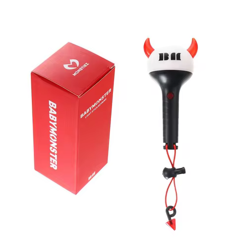 Kpop Babymonster Mini Lightstick Keychain Variable Color LED Light Pendant AHYEON ASA RUKA PHARITA R