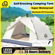 Waterproof Camping Tent, 3-4 Person Outdoor Tent, Quick Setup Automatic Tent, Camping Gear