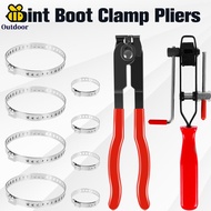 2Pcs CV Joint Boot Clamp Pliers Set Stainless Steel Car Banding Tools Kit with 8 CV Boot Clamps Prof