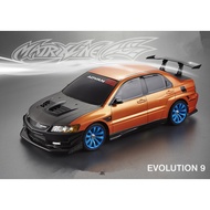 1set EVO 9 Car PC drift RC PC wide-body body shell 195mm width Transparent body