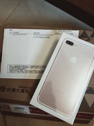 Apple iPhone 7 Plus 玫瑰金 32G 全新未拆封