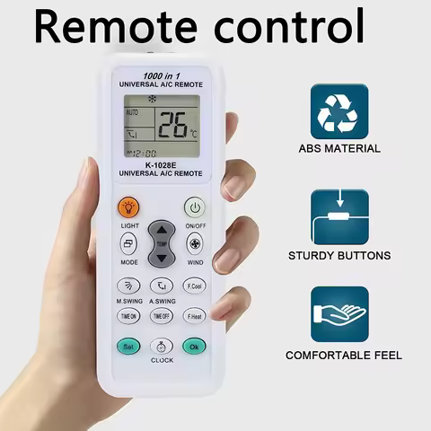 1000 in 1 Universal A/C Conditioning Controller K-1028E Digital LCD For Mitsubishi Shiba Hitachi Fuj