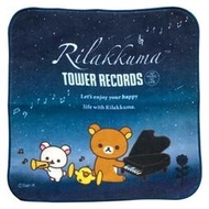 【懶熊部屋】（預購）Rilakkuma 日本正版 拉拉熊 懶懶熊 Tower Records 聯名 方巾 手巾