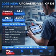 XTOOL D8S OBD2 Scanner Topology: Upgrade of D8, Bidirectional Scan Tool with 3-Year Update, ECU C0di