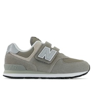 New Balance Kids Unisex 574 Core Hook & Loop (Standard) - Grey