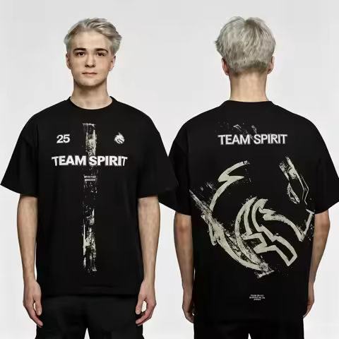2026 Team Spirit Club Summer New Jersey Men's T-shirt CS2 DOTA2 Esports rue miposhka yatoro larl col