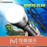 ?7折60000LM XHP70.2強大的LED潛水手電筒便攜最亮 XHP70水下手電筒IPX8防水XHP50 .2潛水