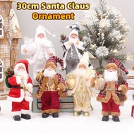 30cm Stand Santa Claus Ornament Xmas Tree Ornament Hiasan Untuk Meja Rumah Hiasan Krismas