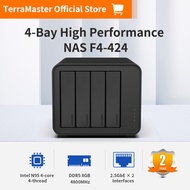 TerraMaster F4-424 NAS Storage 4Bay - N95 Quad-Core CPU 8GB DDR5 RAM 2.5GbE Port X 2 Network Attache
