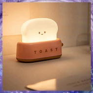 Toast Night Light Desktop Light Children'S Night Light Cute Bedroom Bedside Lamp